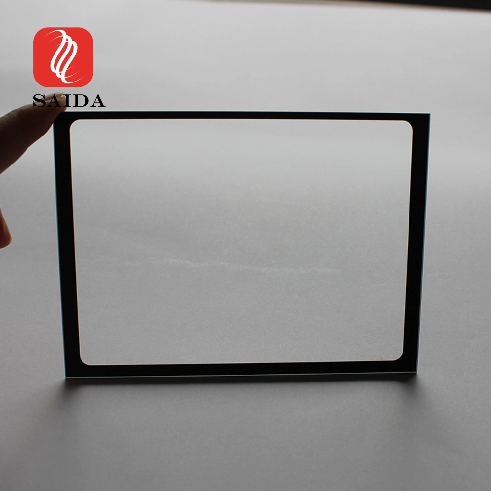 0.55mm 1.1mm 2mm Custom Shape Black Paint Anti-Scratch Anti-Fingerprinter Top Part Front Panel Protective Tempered Glass for Touch Screen LCD Display