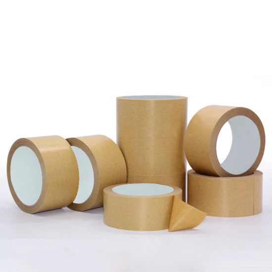 Factory Direct Biodegradable Water Activated Brown Reinforced Kraft Gummed Paper Tape