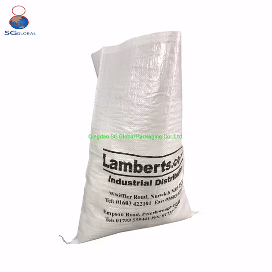 SGS Grs Factory BOPP Polypropylene Laminated Packaging 25kg 50kg Sack Packing Grain Rice Fertilizer Seed Feed Maize Transparent PP Woven Bag